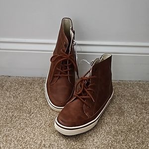 Cherokee | "Pierre" Brown Zip-up Ankle Shoe Boot Sneaker (Big Kid Sz 3)